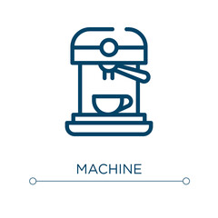 Poster - Machine icon. Linear vector illustration. Outline machine icon vector. Thin line symbol for use on web and mobile apps, logo, print media.