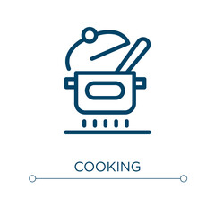 Poster - Cooking icon. Linear vector illustration. Outline cooking icon vector. Thin line symbol for use on web and mobile apps, logo, print media.