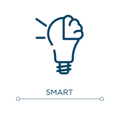 Poster - Smart icon. Linear vector illustration. Outline smart icon vector. Thin line symbol for use on web and mobile apps, logo, print media.