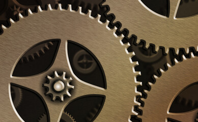 Poster - system administrator control, gear configuration settings tools concept.