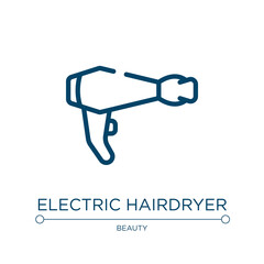 Poster - electric hairdryer icon. linear vector illustration from beautiful collection. outline electric hair
