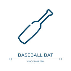 Aufkleber - baseball bat icon. linear vector illustration from sports collection. outline baseball bat icon vect