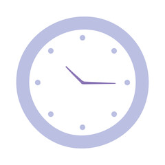 Poster - round clock time isolated design icon