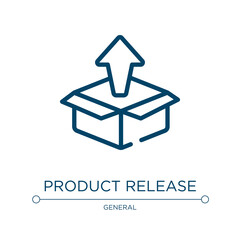 Poster - Product release icon. Linear vector illustration from general collection. Outline product release icon vector. Thin line symbol for use on web and mobile apps, logo, print media.