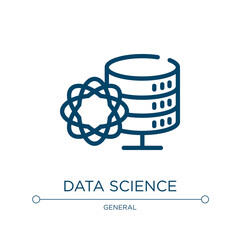 Poster - Data science icon. Linear vector illustration from general collection. Outline data science icon vector. Thin line symbol for use on web and mobile apps, logo, print media.