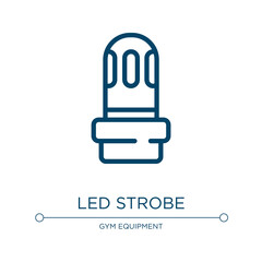 Poster - Led strobe icon. Linear vector illustration from diving collection. Outline led strobe icon vector. Thin line symbol for use on web and mobile apps, logo, print media.