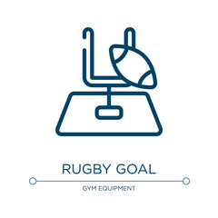 Aufkleber - rugby goal icon. linear vector illustration from sports collection. outline rugby goal icon vector. 
