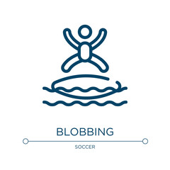 Poster - Blobbing icon. Linear vector illustration from x treme collection. Outline blobbing icon vector. Thin line symbol for use on web and mobile apps, logo, print media.