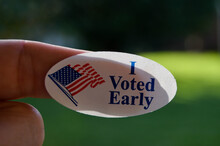 I Voted Early Sticker