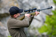 © byrdyak - Male with a gun in hunting period