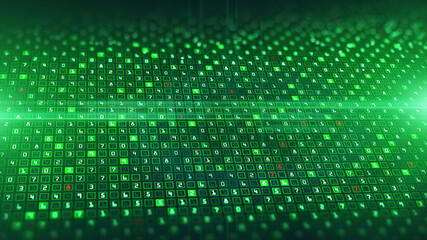 Aufkleber - technology network data connection, digital data analysis and data binary coding, digital cyberspace
