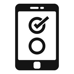 Poster - Service checklist icon. Simple illustration of service checklist vector icon for web design isolated on white background