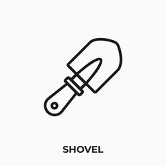 Canvas Print - shovel icon vector. shovel sign symbol.