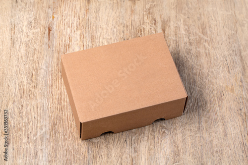 Empty brown carton box