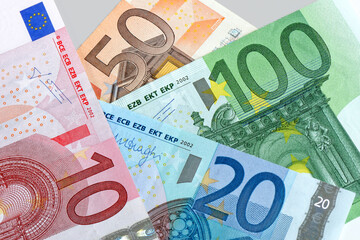 Wall Mural - European banknotes, Euro currency from Europe, Euros.