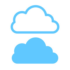Poster - Cloud image. Isolated on white background. Vector EPS 10. 