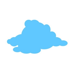 Poster - Cloud image. Isolated on white background. Vector EPS 10. 