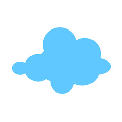 Poster - Cloud image. Isolated on white background. Vector EPS 10. 