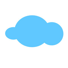 Poster - Cloud image. Isolated on white background. Vector EPS 10. 