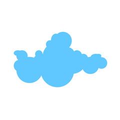 Poster - Cloud image. Isolated on white background. Vector EPS 10. 