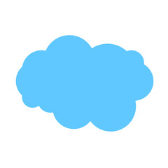 Poster - Cloud image. Isolated on white background. Vector EPS 10. 