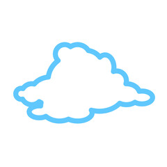 Poster - Cloud image. Isolated on white background. Vector EPS 10. 