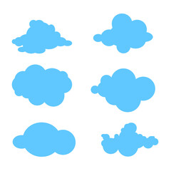 Poster - Cloud image. Isolated on white background. Vector EPS 10. 