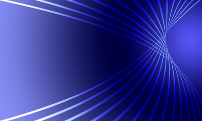 Poster - Blue and white background. Blue background with white stripes. Background with the illusion of movement. Concise blue background. Movement.