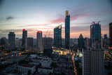 Fototapeta  - city skyline in shanghai china