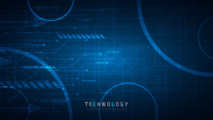 Poster - futuristic cyberspace blue abstract technology background;speed internet technology copy space background;technology communication design