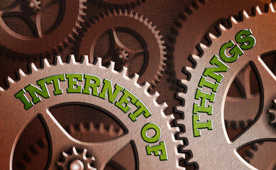 Poster - Handwriting text writing Internet Of Things. Conceptual photo network connections innovative manufacturing and smart industry