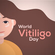 women with vitiligo for world vitiligo day banner