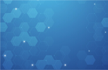 abstract background blue bokeh. texture, blue blurry background , abstract geometric hexagons shape 