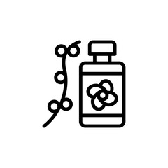 Poster - Flower flask box icon. Simple line, outline vector elements of botanicals icons for ui and ux, website or mobile application
