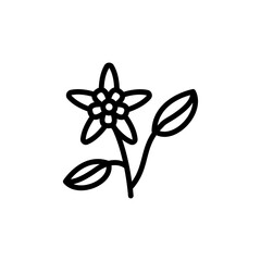 Poster - Spurge flower icon. Simple line, outline vector elements of botanicals icons for ui and ux, website or mobile application