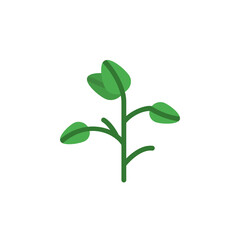 Poster - Soybean leaf icon. Simple color vector elements of botanicals icons for ui and ux, website or mobile application