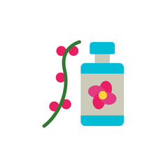 Poster - Flower flask box icon. Simple color vector elements of botanicals icons for ui and ux, website or mobile application