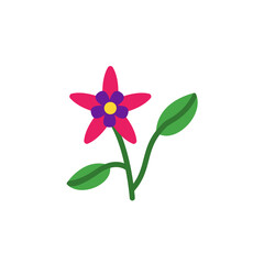 Poster - Spurge flower icon. Simple color vector elements of botanicals icons for ui and ux, website or mobile application