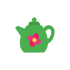 Poster - Red flower icon. Simple color vector elements of botanicals icons for ui and ux, website or mobile application