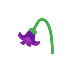 Poster - Dogbane flower icon. Simple color vector elements of botanicals icons for ui and ux, website or mobile application