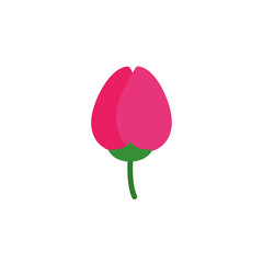 Poster - Tulip flower icon. Simple color vector elements of botanicals icons for ui and ux, website or mobile application