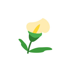 Poster - Calla flower icon. Simple color vector elements of botanicals icons for ui and ux, website or mobile application