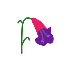 Poster - Gesneriad icon. Simple color vector elements of botanicals icons for ui and ux, website or mobile application