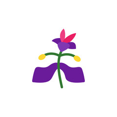 Poster - Spurge flower icon. Simple color vector elements of botanicals icons for ui and ux, website or mobile application