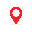 © OsherR - Location Pin GPS Red Pointer Travel Button Marker Illustration Symbol Vector