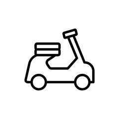 Poster - Motorbike concept line icon. Simple element illustration. Motorbike concept outline symbol design from Italy set. Can be used for web and mobile