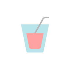 Poster - Cocktail, glass colored icon. Simple colored element illustration. Cocktail, glass concept symbol design from Bar set. Can be used for web and mobile