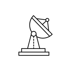 Poster - satellite, technology concept line icon. Simple element illustration. satellite, technology concept outline symbol design from space set. Can be used for web and mobile