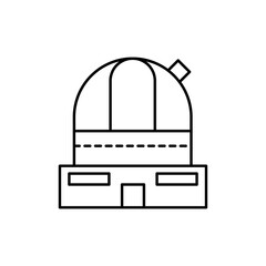 Poster - observatory, astronomy concept line icon. Simple element illustration. observatory, astronomy concept outline symbol design from space set. Can be used for web and mobile