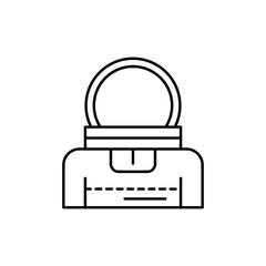 Poster - costume, cosmonaut concept line icon. Simple element illustration. costume, cosmonaut concept outline symbol design from space set. Can be used for web and mobile